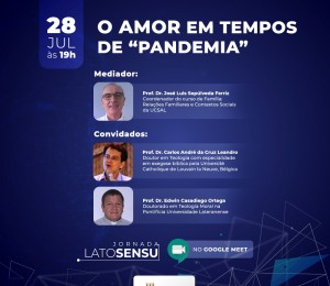 Pe.Edwin Casadiego participa hoje (28/07) da Jornada Lato Sensu da UCSAL