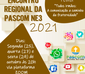 Inscrições para o encontro regional da Pastoral da Comunicação encerram nessa sexta-feira (22)