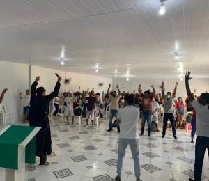 Bump jovem animou a juventude da Paróquia Divino Espírito Santo nesse domingo (05/09)