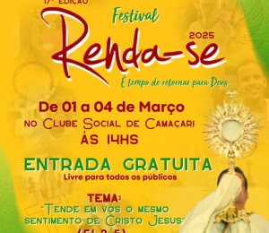 Festival Renda-se: Uma vivência e oração e fé durante o carnaval