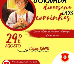 Jornada Diocesana dos Coroinhas acontece online neste sábado (29/08)