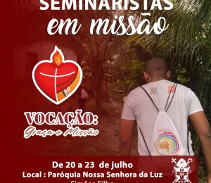 Missão anual dos seminaristas será realizada em Simões Filho