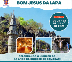 Diocese de Camaçari vai realizar Peregrinação ao Santuário de Bom Jesus da Lapa em 2025