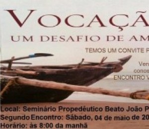 Segundo encontro vocacional acontece neste sábado (04/05)