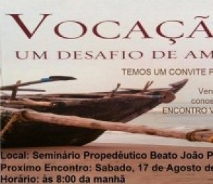 Sétimo encontro vocacional acontece neste sábado (17/08)