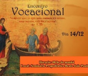 Encontro Vocacional acontece neste sábado (14/12) 