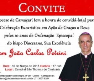 10 Anos de ordenação episcopal