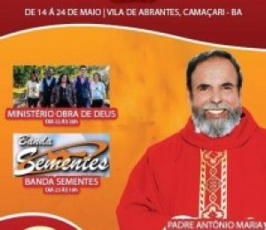 Começa amanhã (14/05) o novenário em preparação a festa do Padroeiro de Vila de Abrantes. 