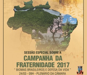 Campanha da Fraternidade será tema da sessão especial na Câmara de Vereadores de Camaçari nesta sexta (24)