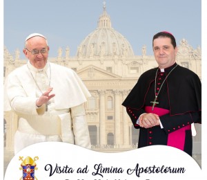 Dom Dirceu vai participar  da “Visita ad Limina” e encontrar com o Papa Francisco