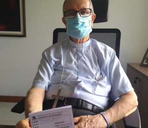 Dom João Carlos Petrini recebeu a primeira dose da vacina em prevenção ao coronavírus