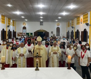 Dom Dirceu visita pela primeira vez a Paróquia São João Batista em Ilha de São João