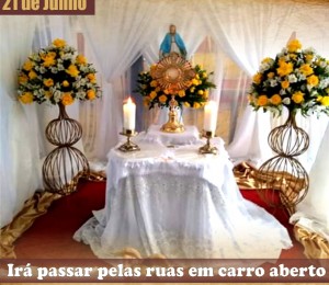  Paróquia São Francisco de Assis realiza translado com o Santíssimo Sacramento neste domingo (21/06)