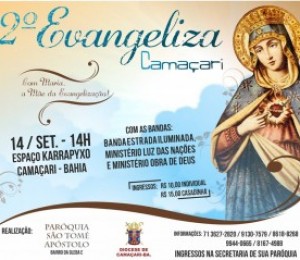 2° Evangeliza Camaçari acontece neste domingo (14)