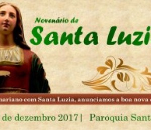 Inicia hoje (04/12) o novenário de Santa Luzia