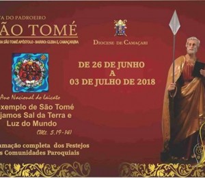Inicia nesta terça-feira (26/06) os festejos da Paróquia São Tomé 