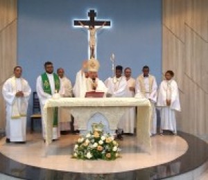 Paróquia São Bento celebra rito de consagração da nova Igreja matriz