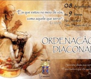 Diáconos permanentes serão ordenados na Diocese de Camaçari neste sábado (08)